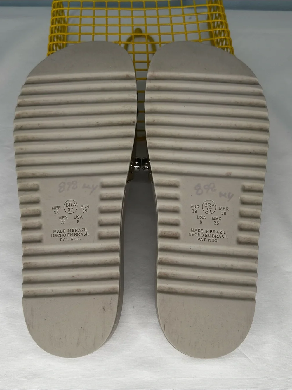 Sophia Webster Grey PVC Dina Pool Slides